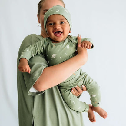 Bamboo Baby Long-Sleeved Bodysuit | Outer Space