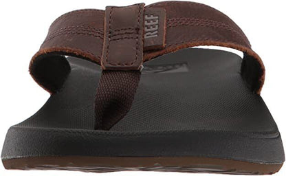 Reef Mens's Cushion Phantom LE Premium Leather Flip Flops