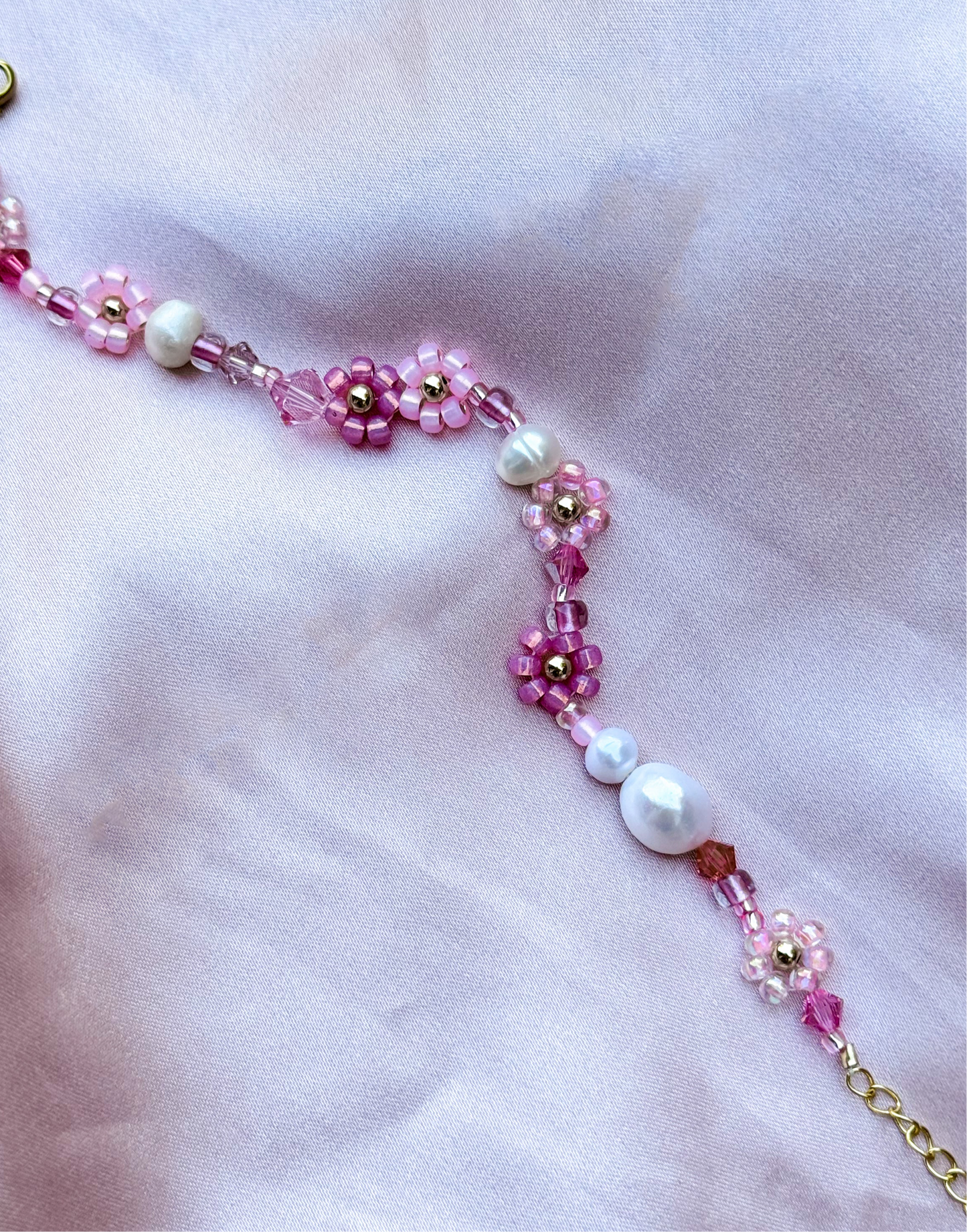Le bracelet et la chaîne de cheville « Lover » Marguerite