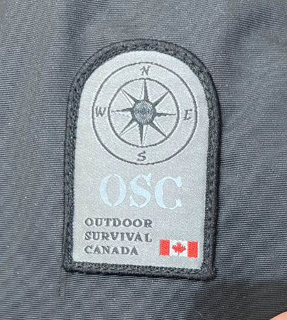 Outdoor Survival Canada Mens Desna -40 Down Bomber Jacket - Orca Black, Medium - ON DISPLAY