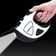 Laisse rétractable automatique en fibre pour chien de compagnie avec éclairage LED de sécurité nocturne et corde extensible automatique pour chien, fournitures pour animaux de compagnie