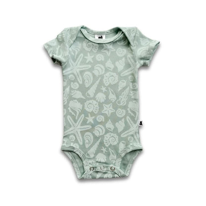 Bamboo Baby Short-Sleeved Bodysuit | Tangerine Crush
