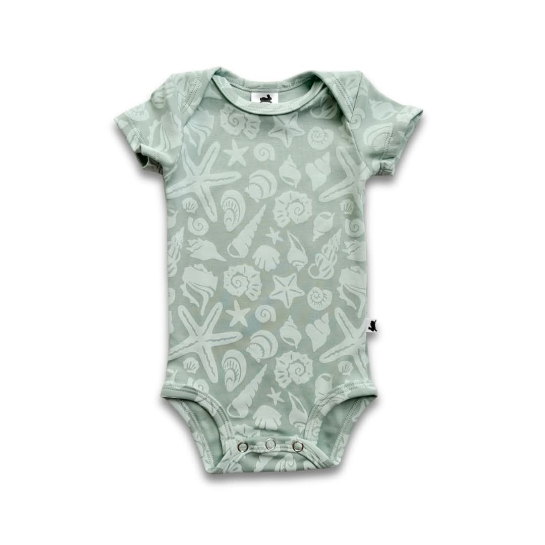 Bamboo Baby Short-Sleeved Bodysuit | Coastal Keepsakes