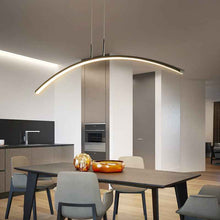 Suspension LED linéaire minimaliste – Lustre moderne pour salle à manger