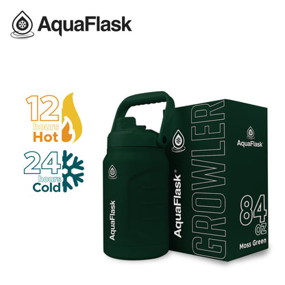 Bouteilles d'eau isothermes sous vide AquaFlask Original 2484 ml (84 oz)
