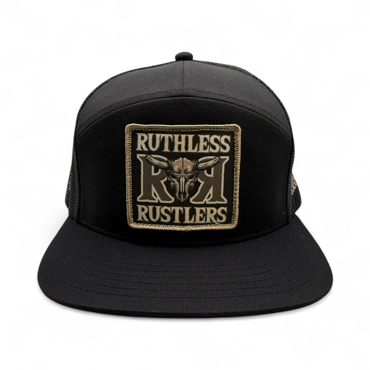 Casquette plate visière large Ruthless Rustlers RR | Noir