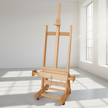 Chevalet d'atelier de luxe en H avec manivelle – (Hauteur maximale de la toile : 91 po)