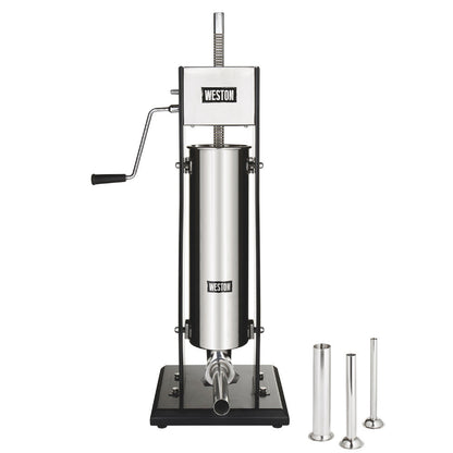WESTON 86-1501-W 15 Lb Dual Speed Vertical Sausage Stuffer - Blemished package with full warranty