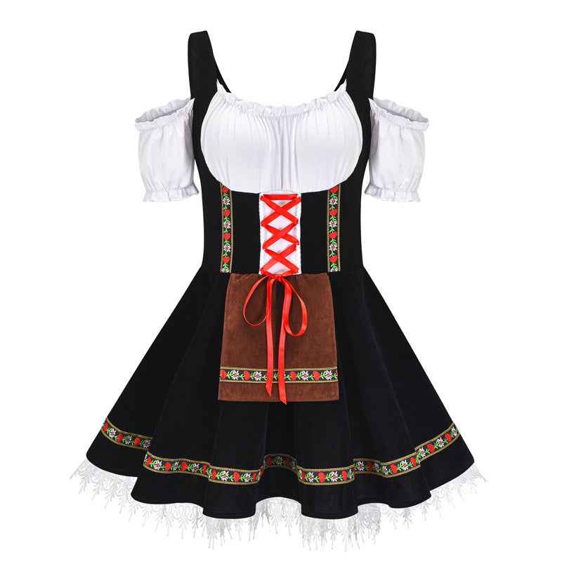 Costume de festival de la bière pour femme – Tenue de spectacle et robe de fête inspirée de l'Oktoberfest