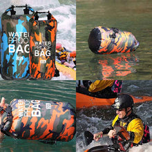 Sac étanche extérieur en polyester camouflage, sac à dos de plage portable à double bandoulière