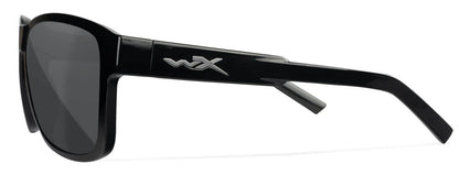 Lunettes de soleil Wiley X WX TREK, monture noire mate et verres polarisés CAPTIVATE gris