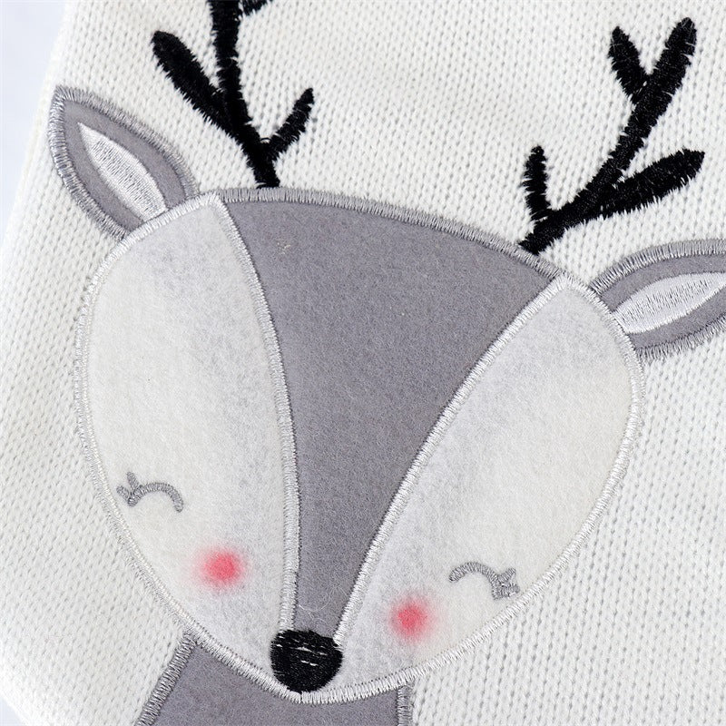 Christmas Fox Wool Stockings – Cute Plush Holiday Gift Stockings, 3 Colors