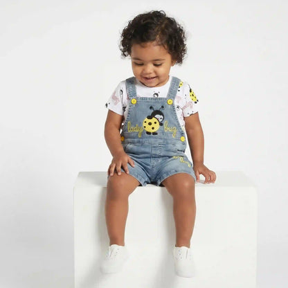 Denim Series – Ladybug Baby Set