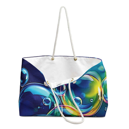 Sac de voyage Bulles de Savon Colorées | Grand Sac Fourre-tout à Imprimé Bulles Vibrantes