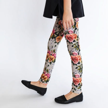 Youth Bamboo Leggings | Olive