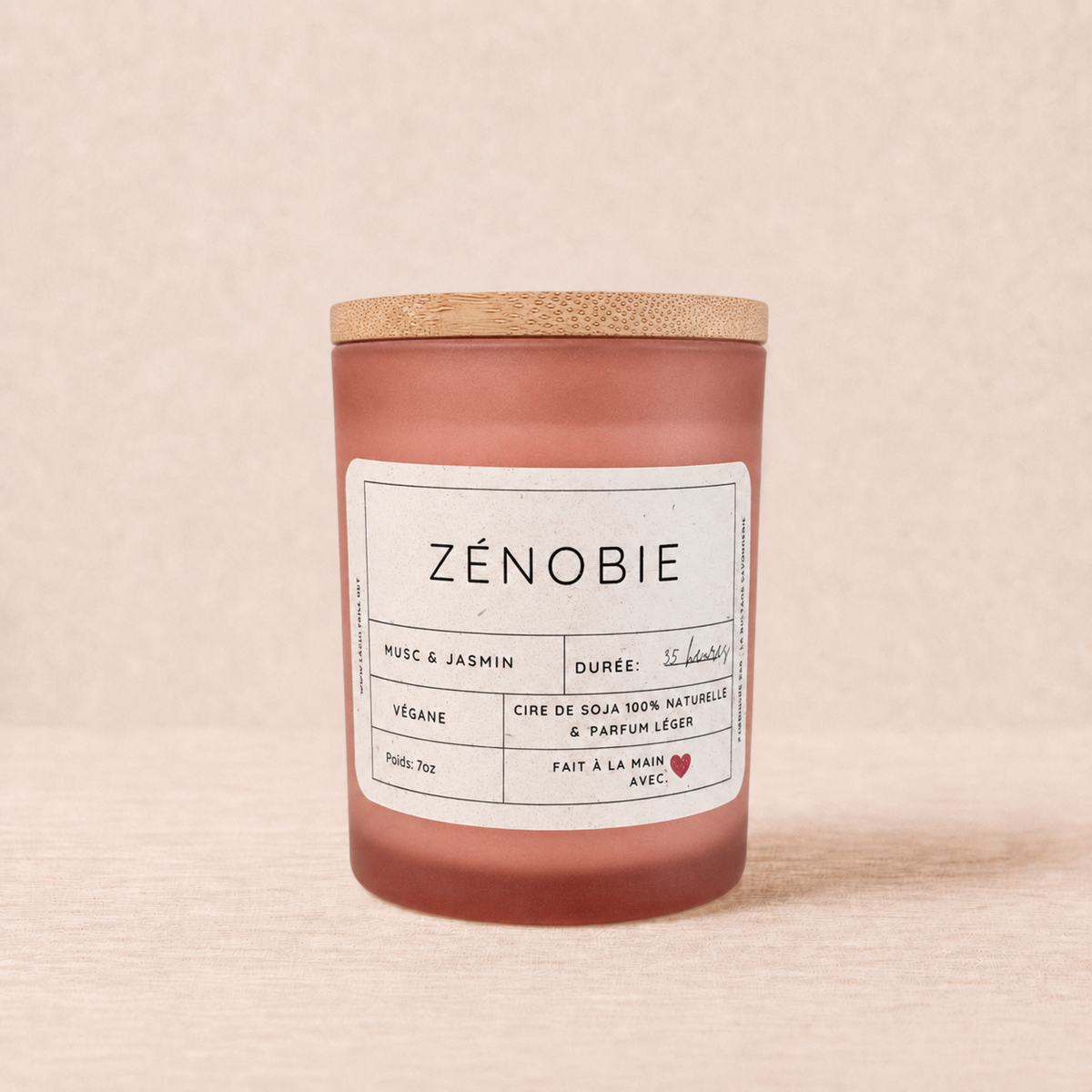Bougie musc et jasmin 7oz