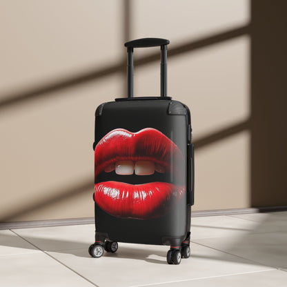 Valise Cabine - Housse de Bagage Lèvres Rouges Vives