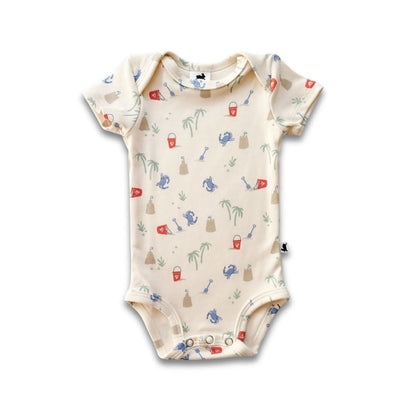 Bamboo Baby Short-Sleeved Bodysuit | Saltwater Floral
