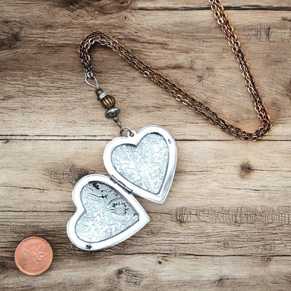 Collier médaillon cœur