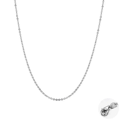 Collier chaîne basique en argent sterling 925 couleur or véritable - Sca016
