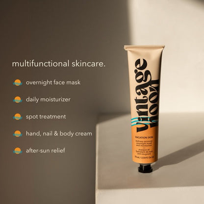 Vacation Skin Redness Recovery Overnight Mask and Moisturizer