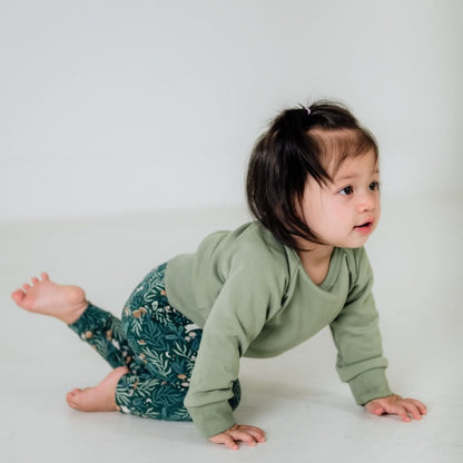 Baby/Kids' Bamboo Fleece Raglan Pullover | Sage