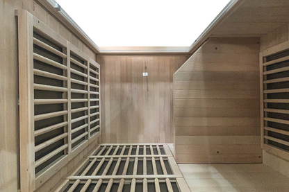 Blisspod | Vienne | Sauna infrarouge lointain | Pruche du Canada très faible champ électromagnétique | 185 cm H x 90 cm L x 65 cm P | 1 personne