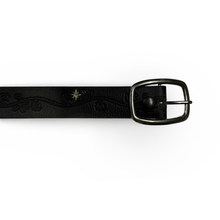 Ruthless Rustlers Floral Stitched Belt | Black