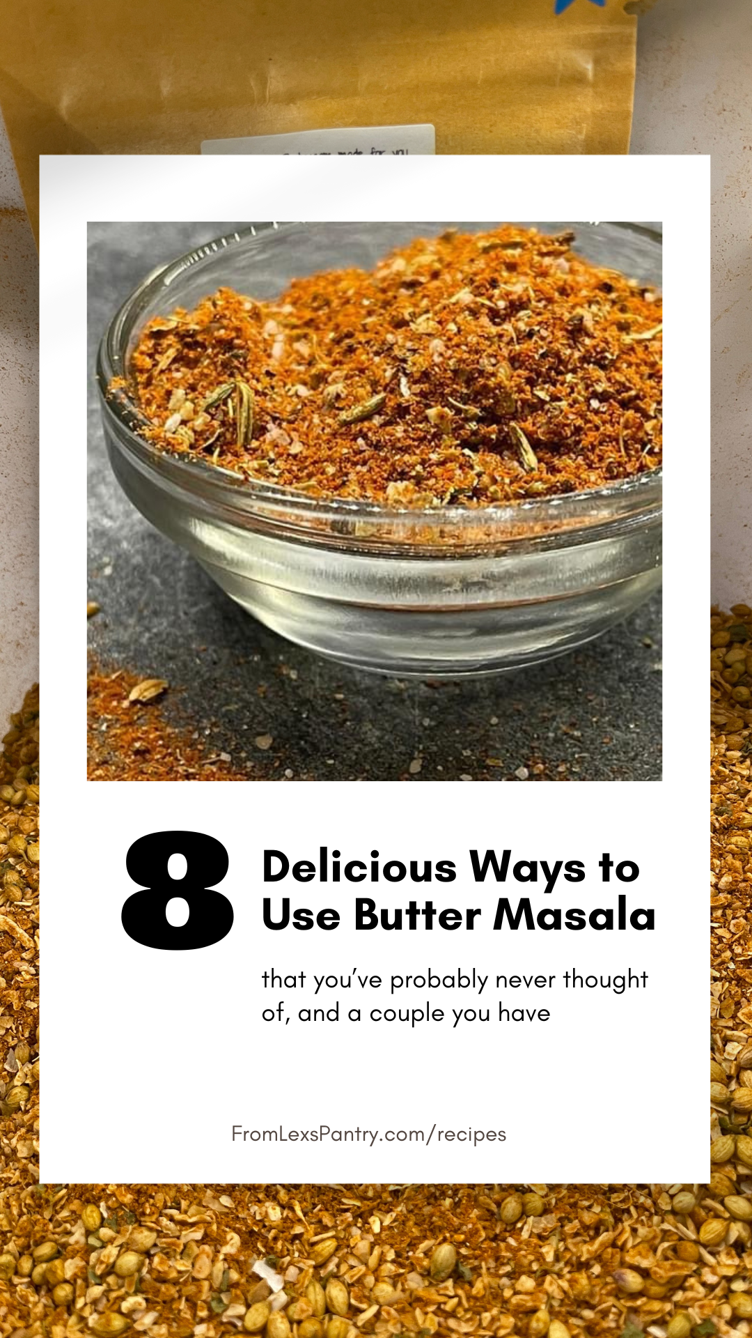 Beurre Masala aux épices
