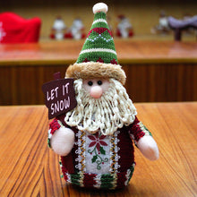 Christmas Snowman Flannel Ornaments, Holiday Decorations 18x13cm