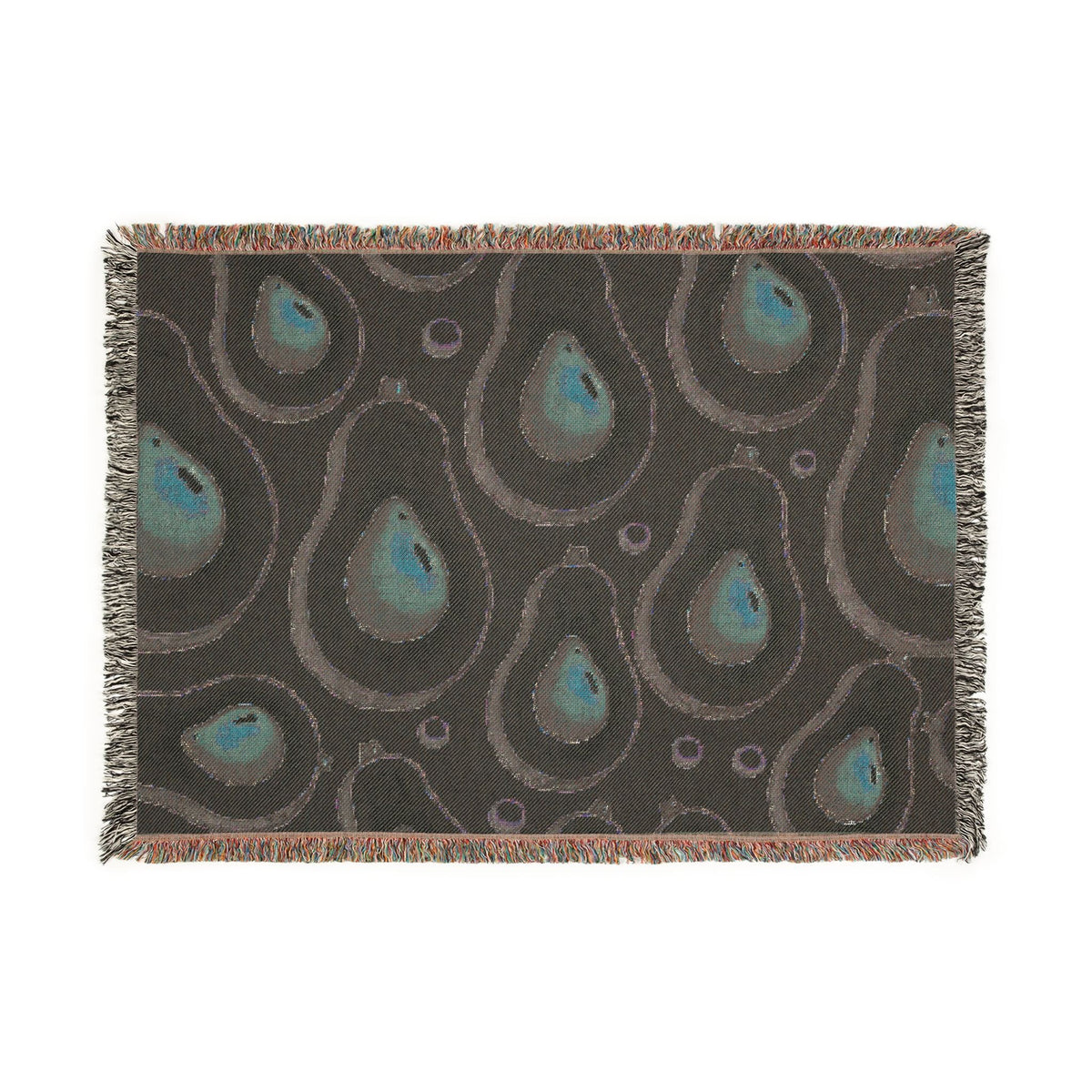 Jeté décoratif tissé motif avocat – Doux et confortable pour cuisine, salon et cadeaux