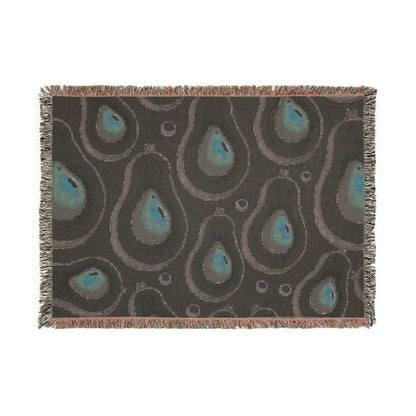 Jeté décoratif tissé motif avocat – Doux et confortable pour cuisine, salon et cadeaux