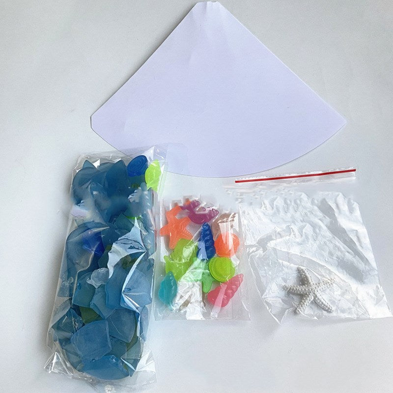 Blue Christmas Tree - DIY Holiday Tabletop Decoration