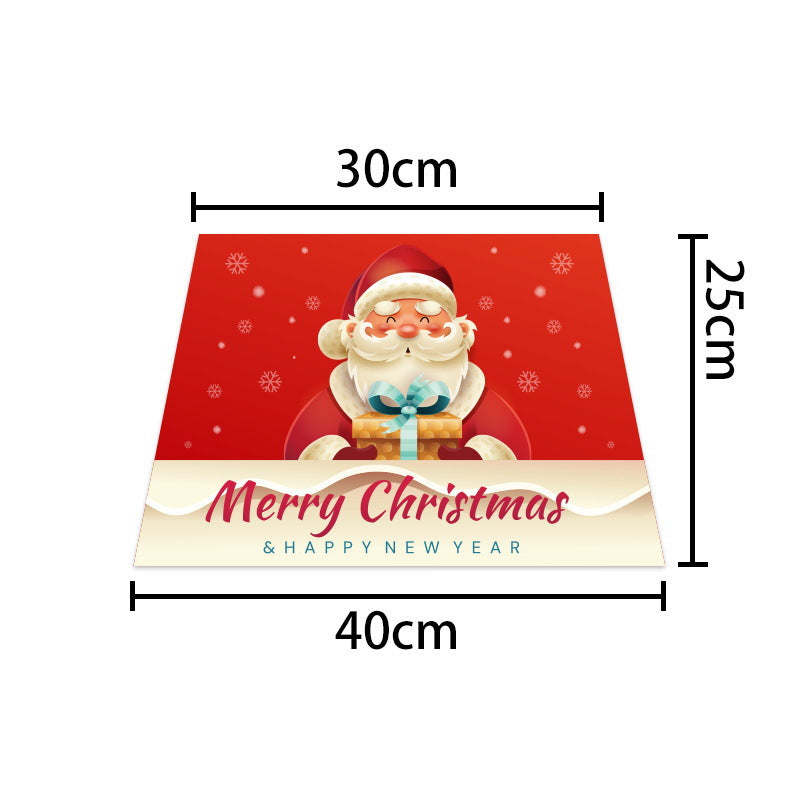 Christmas Tree Ornaments Set, 6 Styles Non-Woven Fabric Decorations