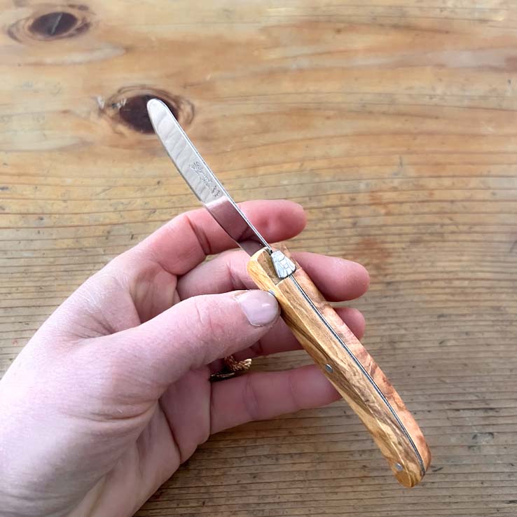Laguiole Butter knife, Olive wood handle