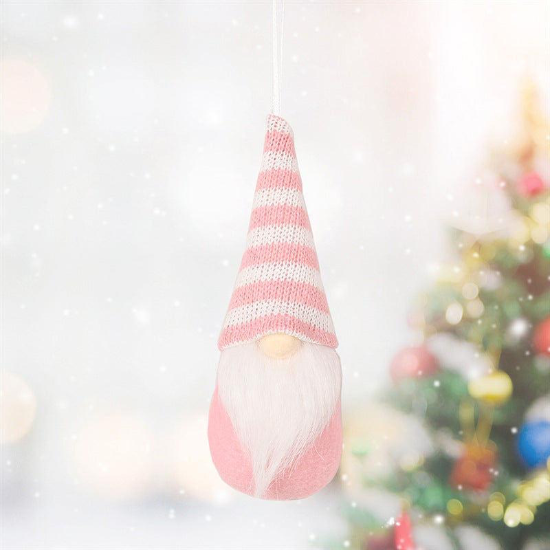 Knitted Christmas Tree Pendant Ornaments – Small Hanging Decor, 3 Styles