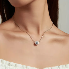 925 Sterling Silver Blue Crystal Evil Eye Necklace | Lucky Eye Neck Chain | Women'S Birthday Gift Fine Jewelry