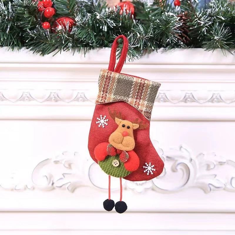 Christmas Stocking Pendant – Festive Holiday Gift Bag Hanging Decoration