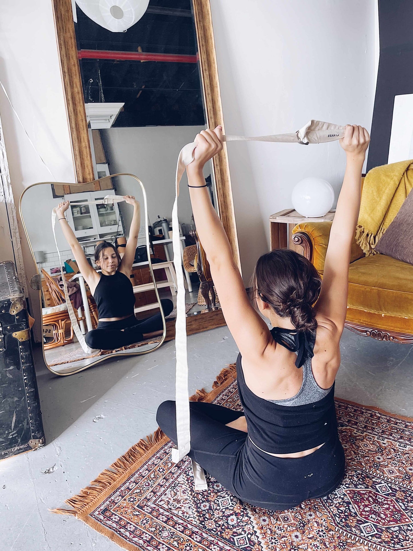 Sangle de yoga en coton bio