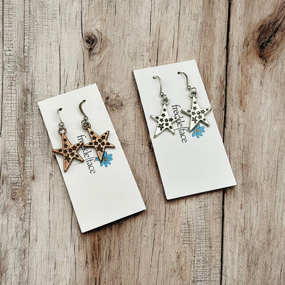Boucles d'oreilles étoile pleine d'étoiles