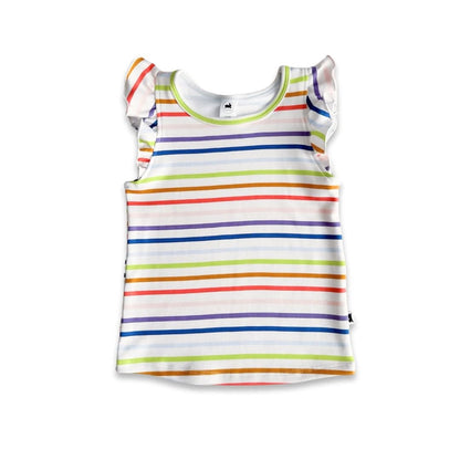 Baby/Kids' Bamboo Ruffle Shoulder | Palm Leaf