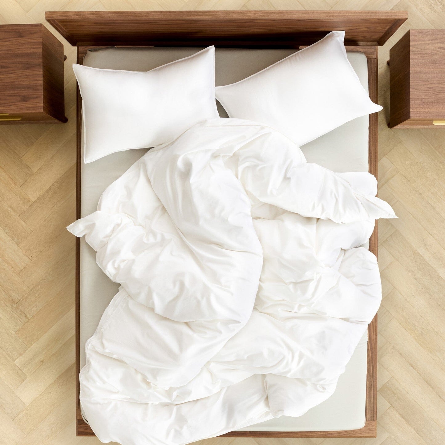 Housse de couette blanche classique
