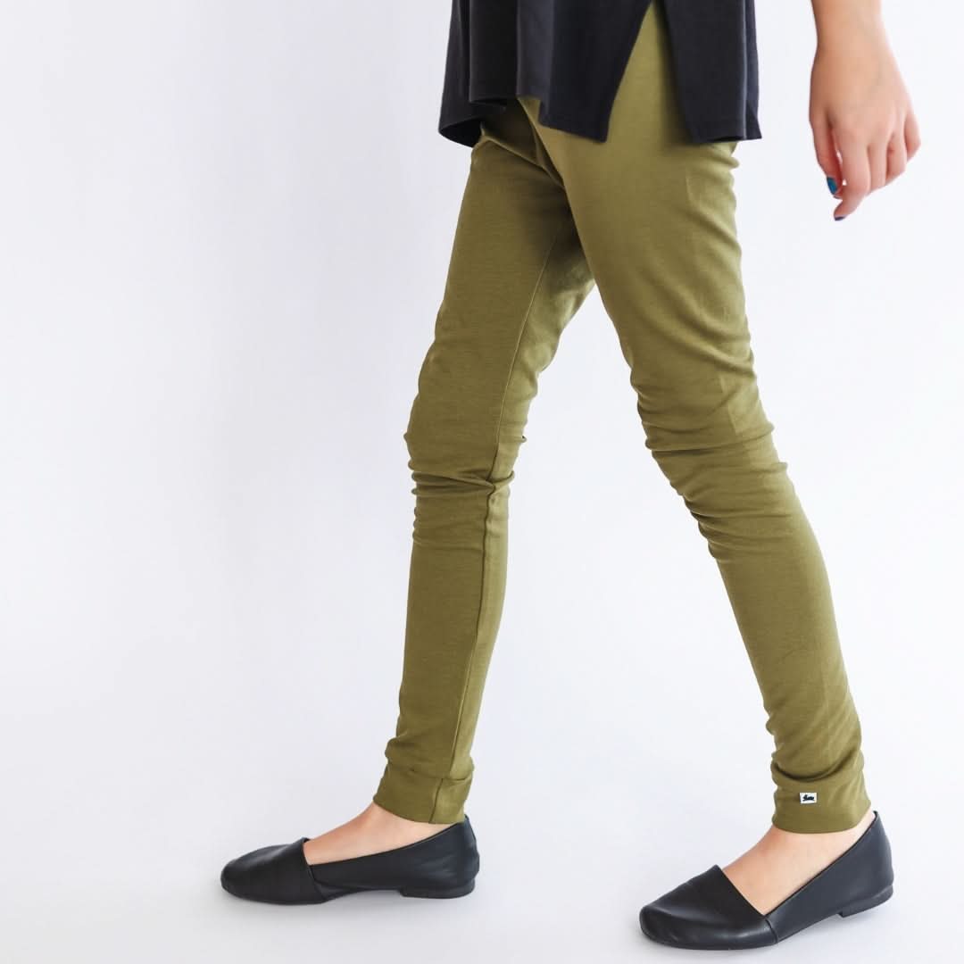 Youth Bamboo Leggings | Palm Fronds