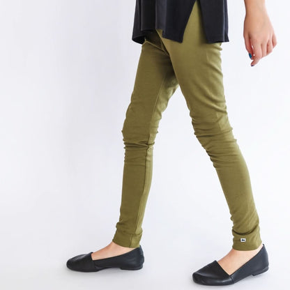 Youth Bamboo Leggings | Palm Fronds