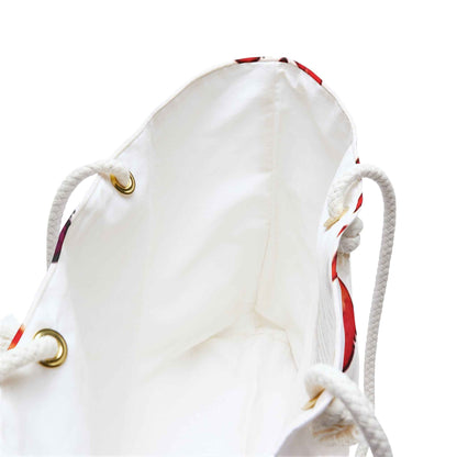 Sac de voyage à motif d'empreintes de mains colorées | Cabas à imprimé paumes arc-en-ciel