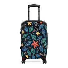 Floral Leaves Carry-On Suitcase – Colorful Tropical Travel Luggage