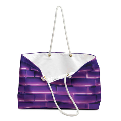 Sac de Voyage Motif Brique Violette | Brique Dégradée, Grand Cabas