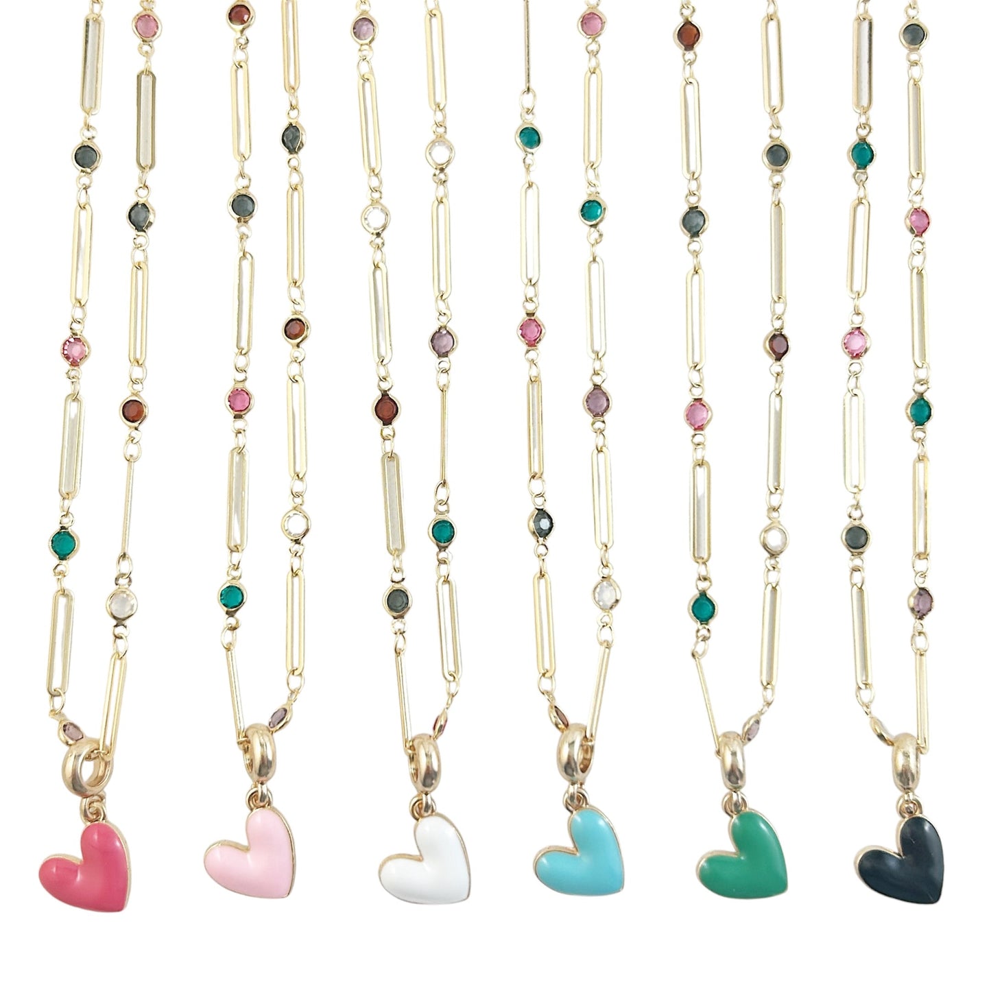 Heart Pop Necklace - Apple Jack