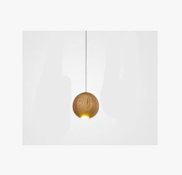 Nordic Wood Ball Chandelier – Scandinavian Wooden Pendant Ceiling Light, 1/3/4 Heads for Living Room & Dining Room (110V)