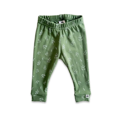 Baby Bamboo Leggings | Eucalyptus Gingham